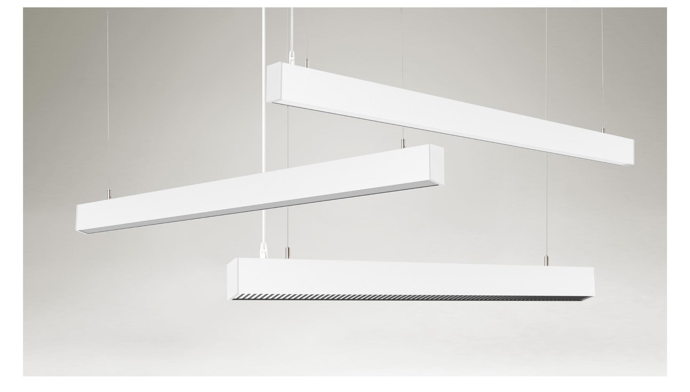 suspended linear led light fixture